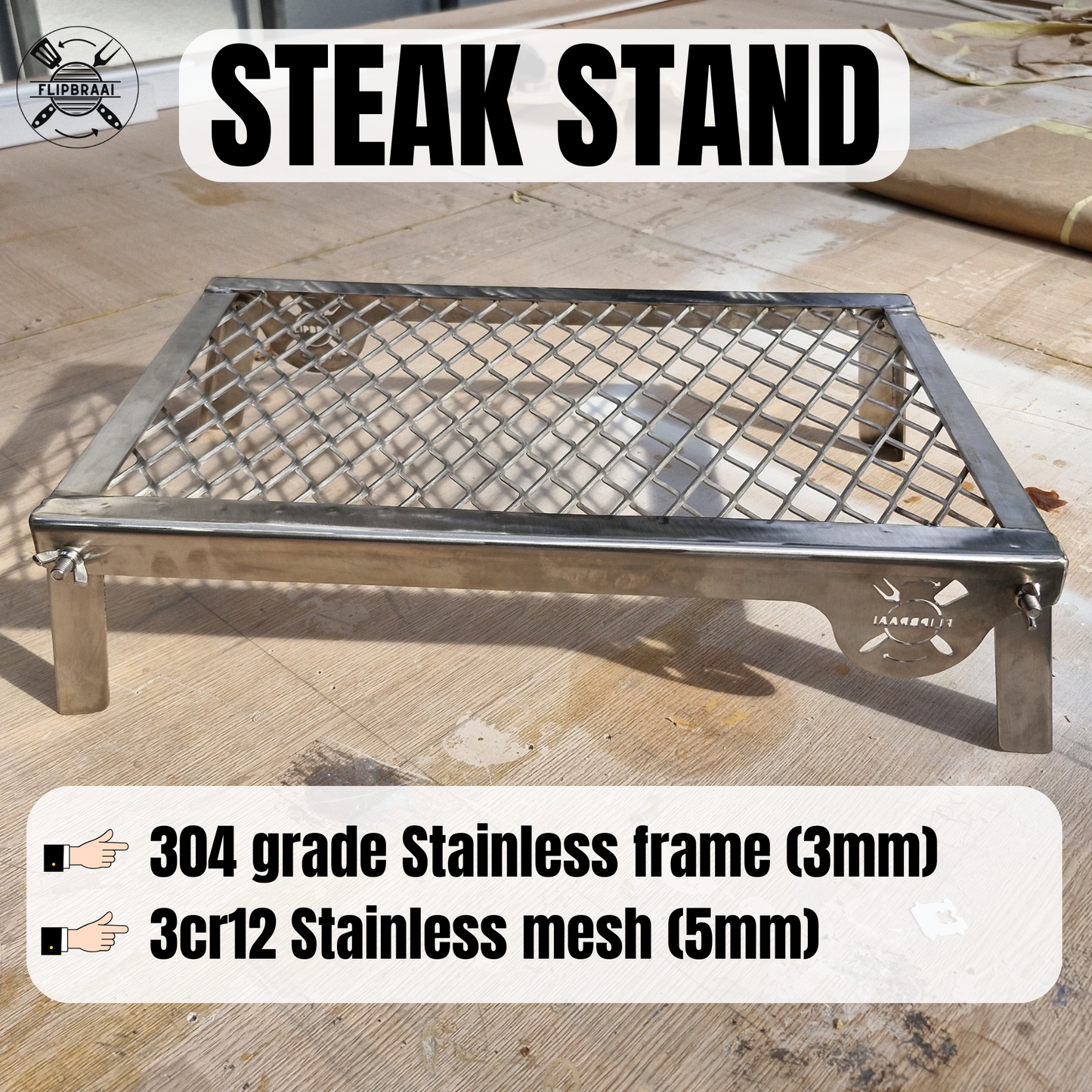 Flipbraai Steak Stand